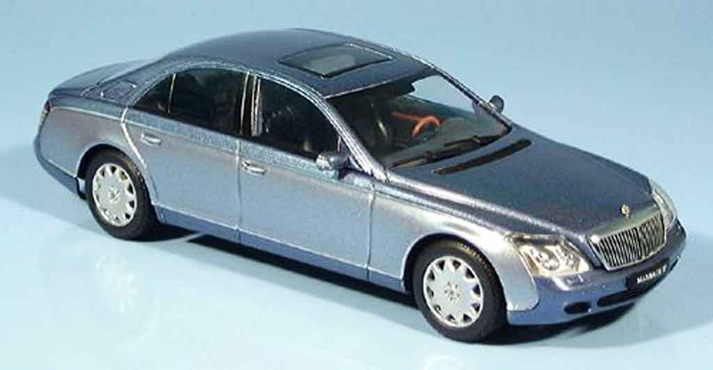 Maybach 57 1/43 Autoart SWB blu grigio metallisee 2002 modellino in miniatura