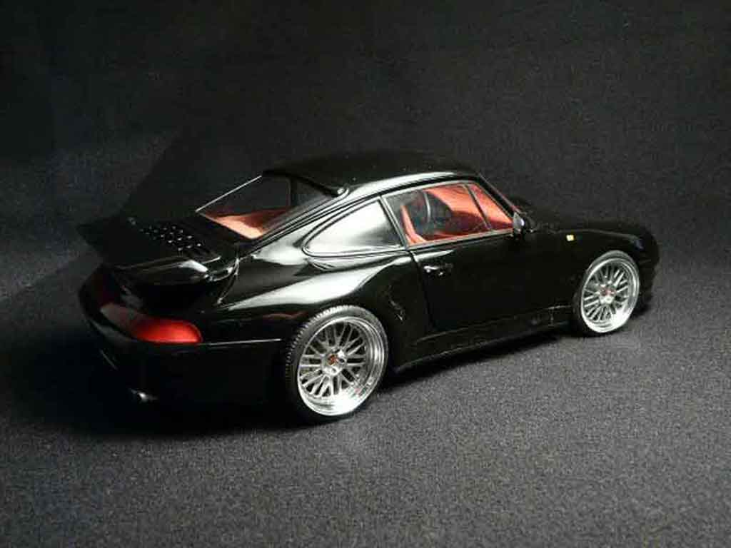 Porsche 993 Turbo S 1/18 Ut Models Turbo s nero tuning modellino in miniatura