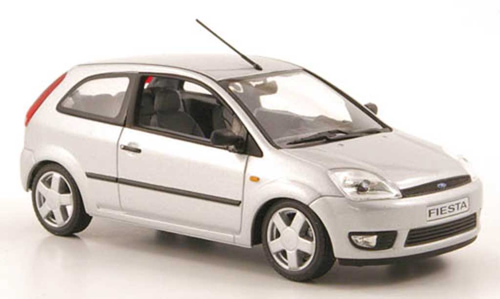 Ford Fiesta 2002 1/43 Minichamps 2002 grigio 3-portes modellino in miniatura