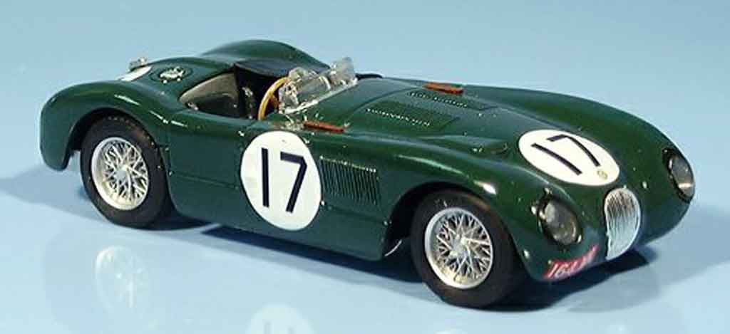 Jaguar C-Type 1/43 Brumm no.17 walker moss zweiter le mans 1953 modellino in miniatura
