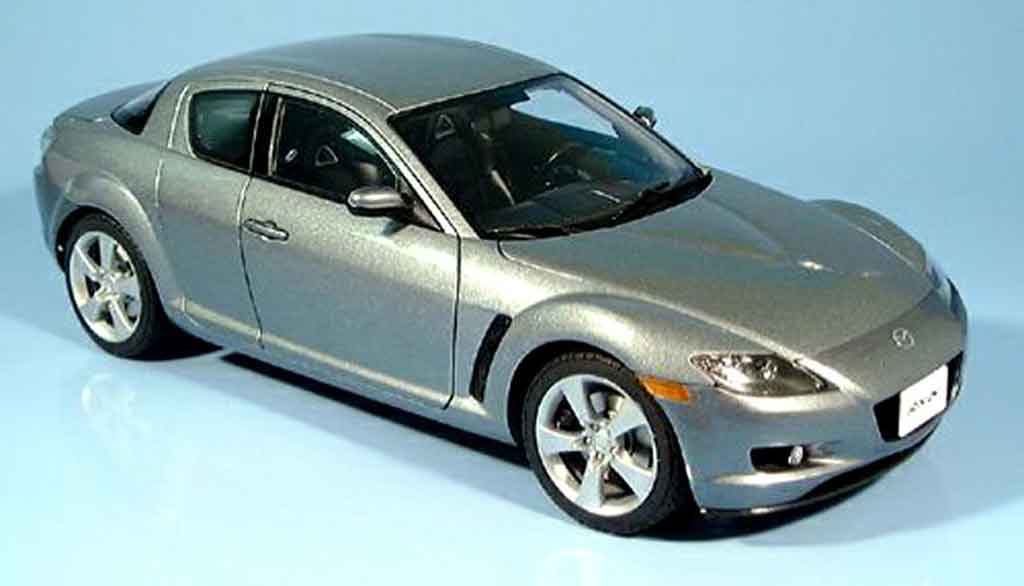Mazda RX8 1/18 Autoart grigio 2003 modellino in miniatura