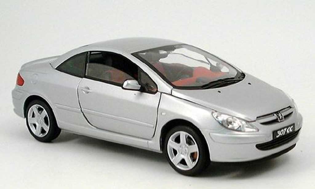 Peugeot 307 CC 1/18 Solido CC grigio 2003 modellino in miniatura