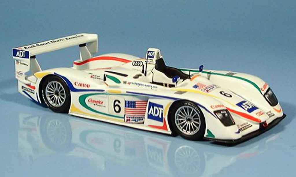 Audi R8 2003 1/43 Minichamps 2003 LeMans Pirro Lehto Johansson modellino in miniatura