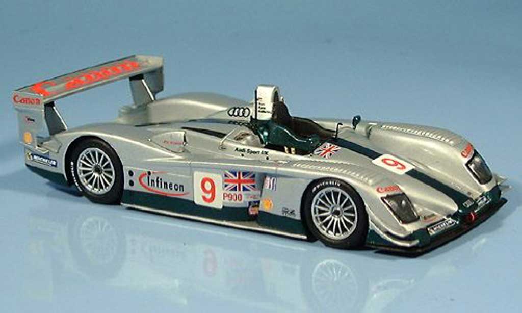 Audi R8 LMS 1/43 Minichamps LMS No.9 Team Sport UK M.Salo / J.Kane / P.McCarthy 12h Sebring 2003 modellino in miniatura