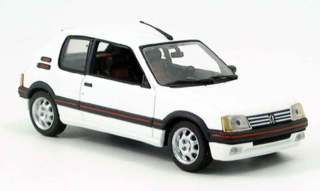 Peugeot 205 GTI 1/43 Minichamps 1.9 Blanc Meije GTI 1990 modellino in miniatura