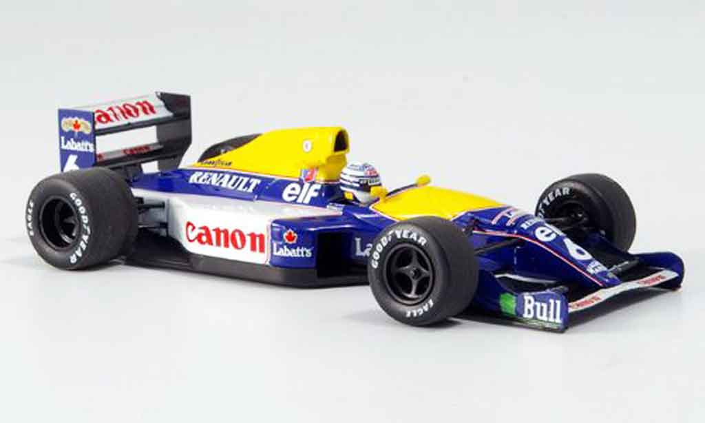 Renault F1 1/43 Minichamps williams fw14 patrese 1991 modellino in miniatura