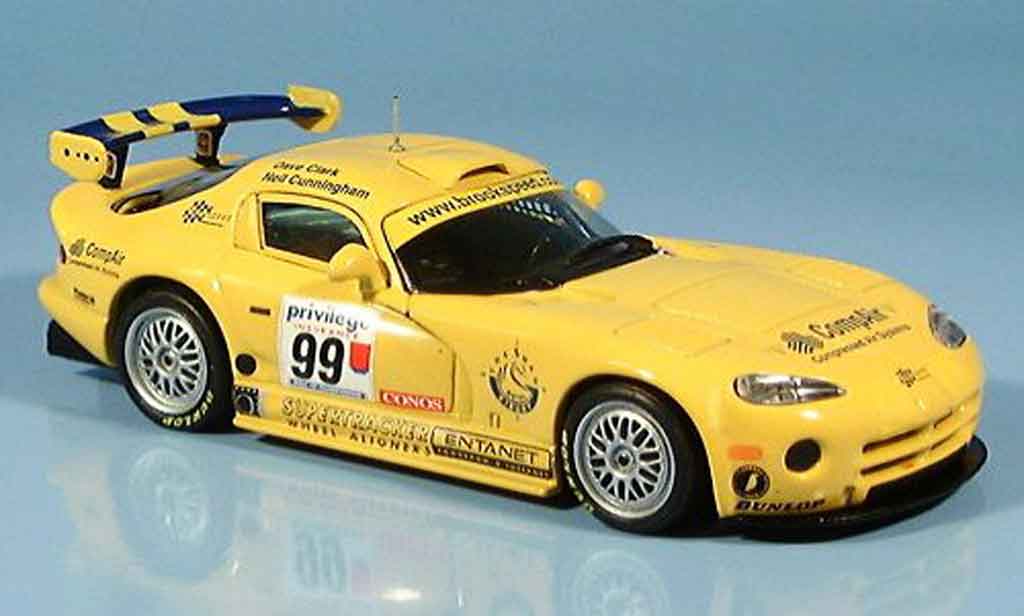 Dodge Viper GTS R 1/43 Minichamps GTS R GB Clark Cunningham 1999 modellino in miniatura