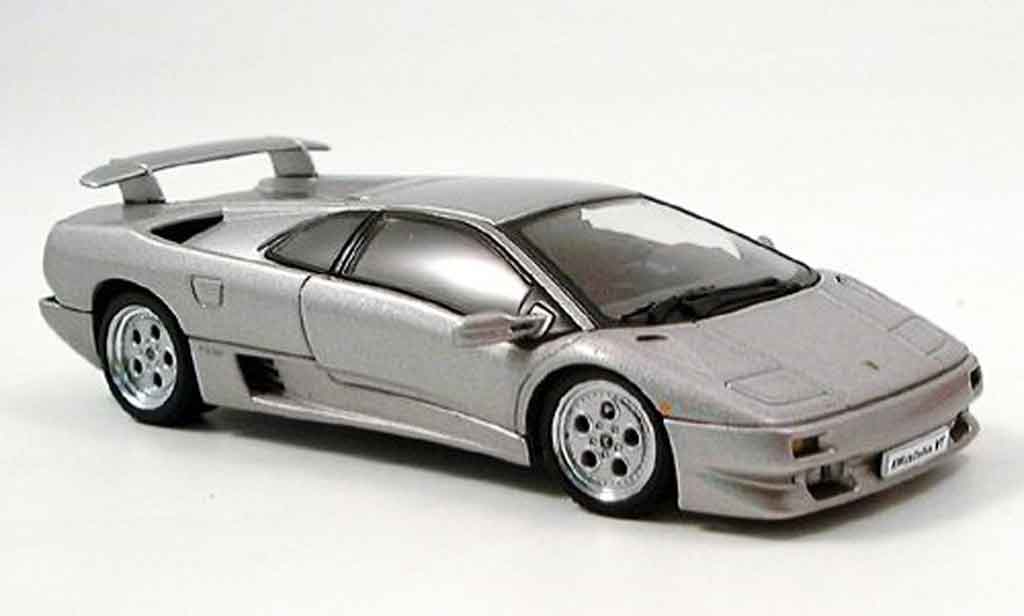 Lamborghini Diablo 1/43 Autoart coupe vt grigio metallisee modellino in miniatura