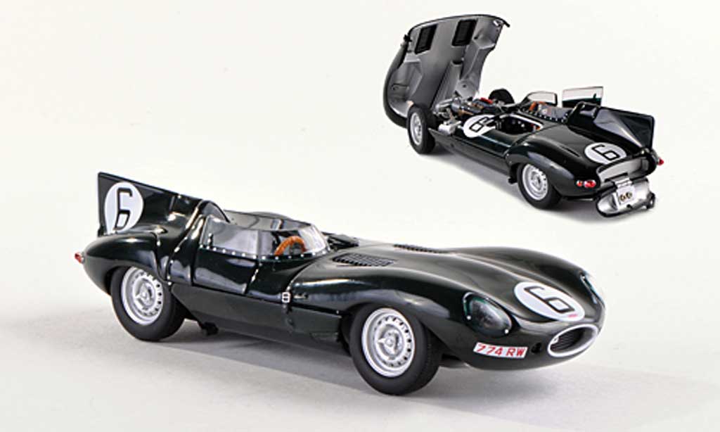 Jaguar D-Type 1955 1/18 Autoart 1955 No.6 Hawthorn/Bueb 24h Le Mans modellino in miniatura