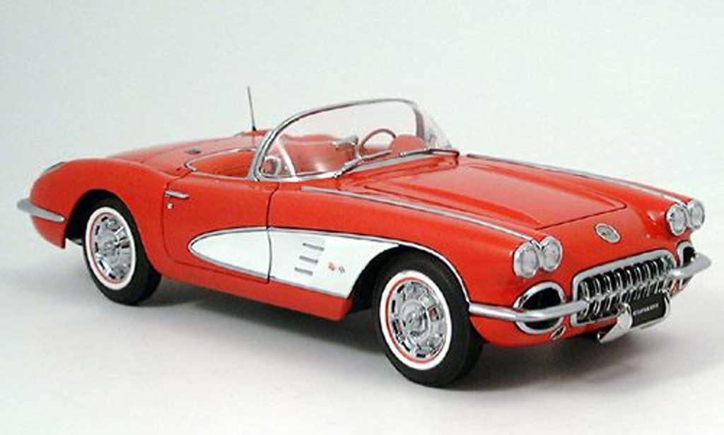 Chevrolet Corvette C1 1/18 Autoart C1 rosso 1959 modellino in miniatura