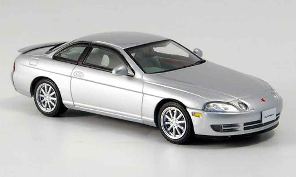 Toyota Soarer 1/43 Kyosho 2.5gt twin turbo l grigio metallisee 1991 modellino in miniatura