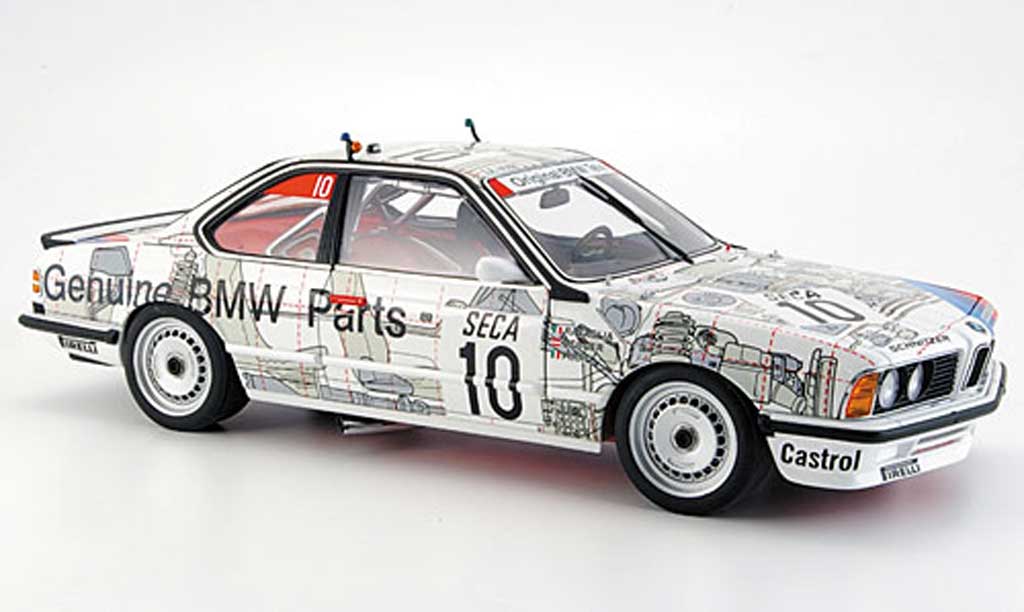 Bmw 635 CSI 1/18 Autoart m gruppe a 1986 modellino in miniatura