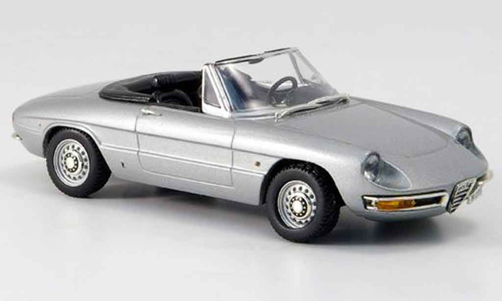 Alfa Romeo Spider 1/43 Vitesse duetto grigio metallisee offen 1966 modellino in miniatura