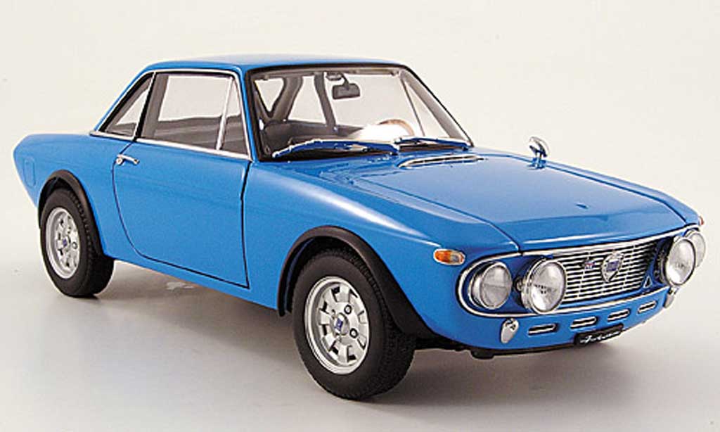 Lancia Fulvia 1/18 Autoart 1.6 hf fanalone blu modellino in miniatura