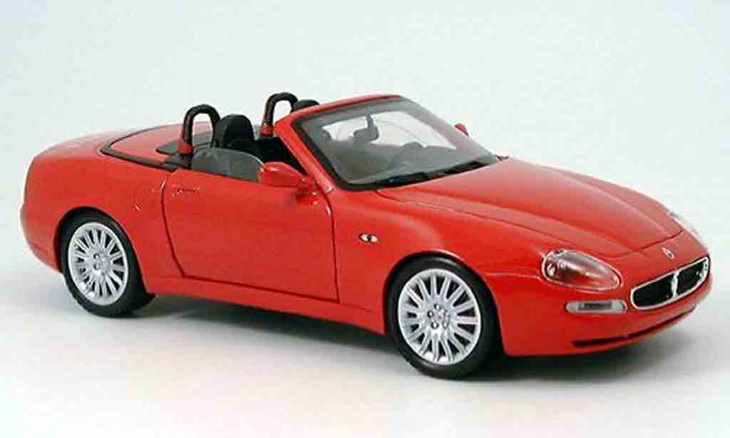 Maserati GT Spyder 1/18 Burago rosso 2003 modellino in miniatura