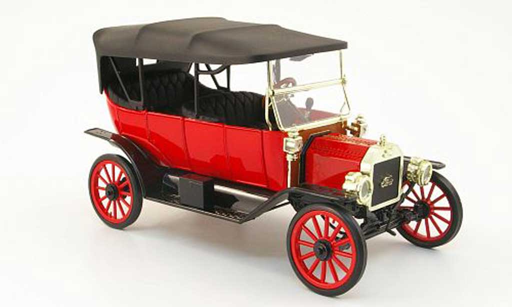 Ford Model T 1/18 Eagle touring rosso/nero 1913 modellino in miniatura