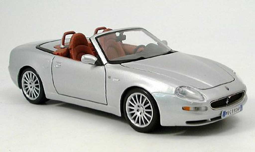 Maserati GT Spyder 1/18 Maisto grigio 2004 modellino in miniatura