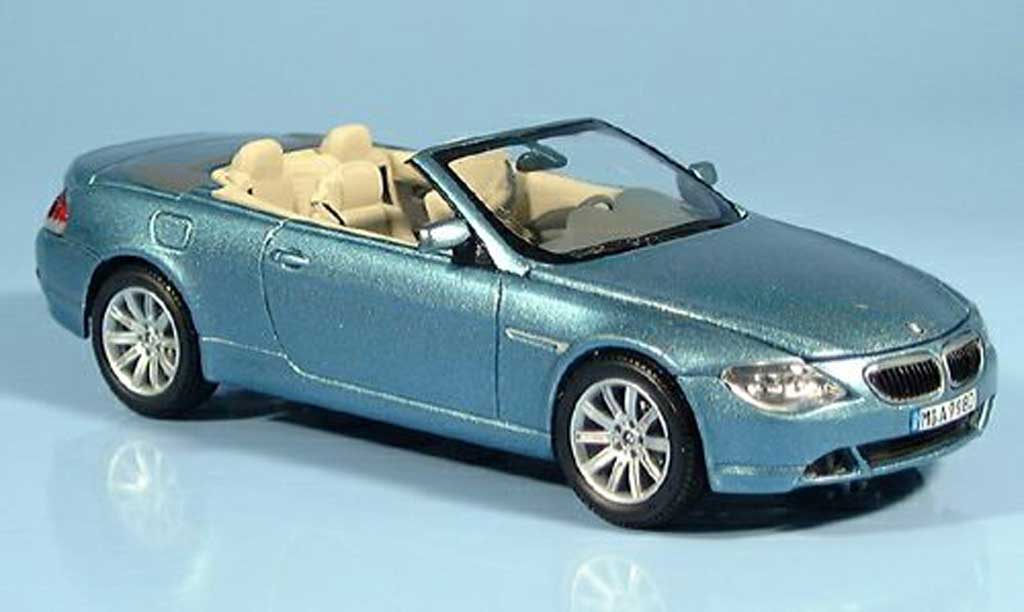 Bmw 650 E64 1/43 Kyosho E64 Cabrioletblu 2004 modellino in miniatura
