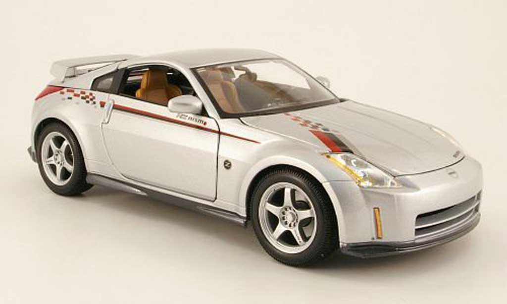 Nissan 350Z 1/18 Maisto nismo s-tune grigio clair metallized modellino in miniatura