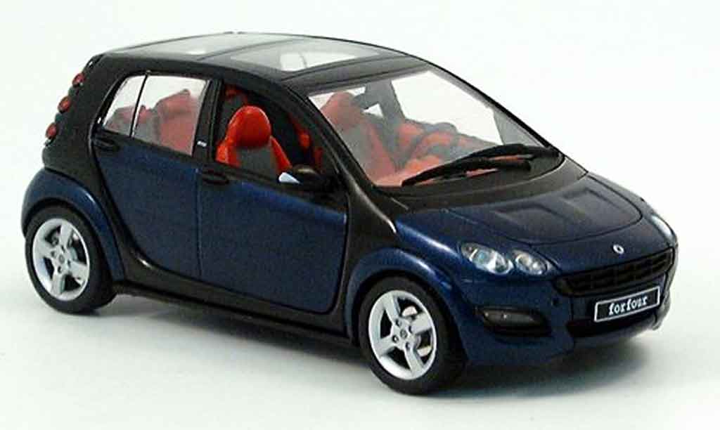 Smart ForFour 1/43 Schuco Forfour blu nero 2004 modellino in miniatura