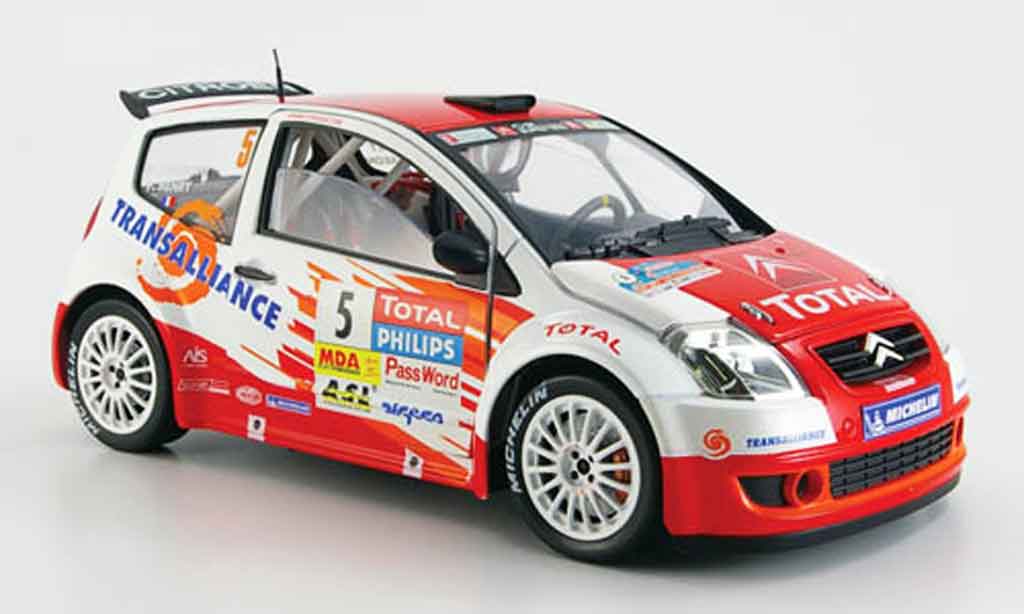 Citroen C2 S1600 1/18 Solido S1600 no.5 total jwrc 2004 modellino in miniatura