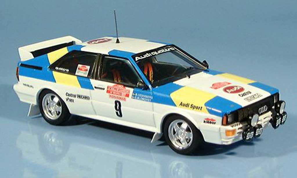 Audi Quattro 1/43 Trofeu Sieger San Remo Blomquist-Cedeberg 1982 modellino in miniatura