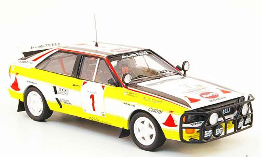 Audi Quattro 1/43 Trofeu No.1 HB Safari Rally 1984 modellino in miniatura