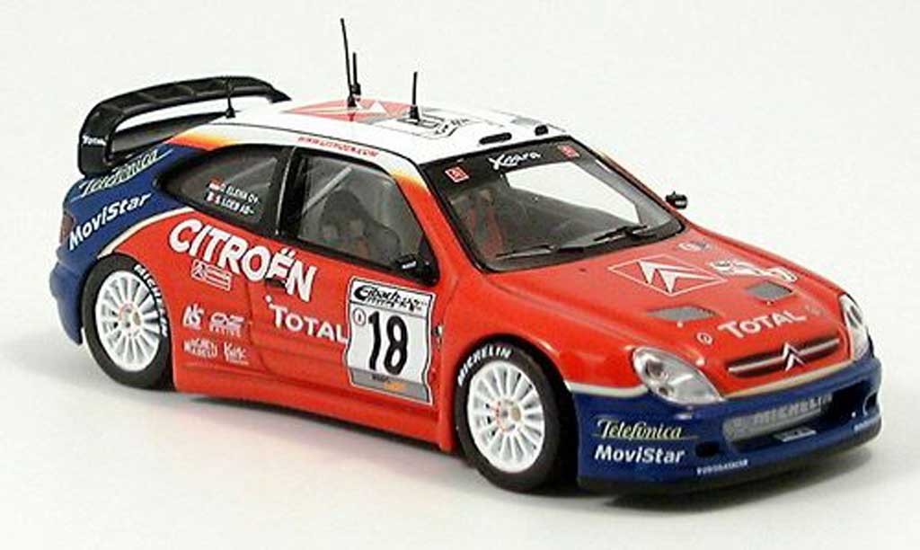 Citroen Xsara WRC 2003 1/43 IXO WRC 2003 Loed-Elena Sieger Deutschland modellino in miniatura