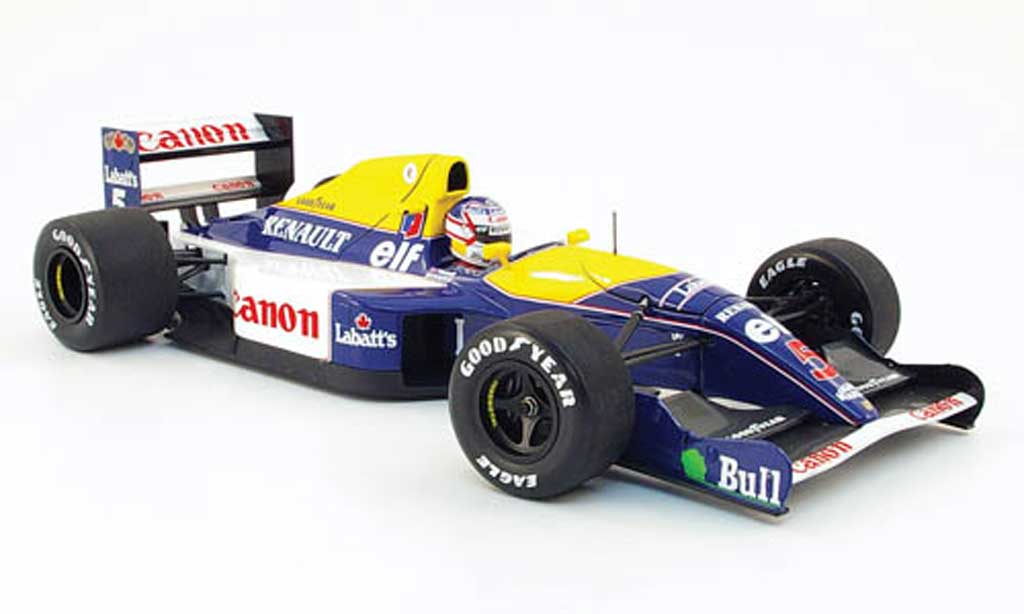Renault F1 1/18 Minichamps williams fw 14 mansell 1991 modellino in miniatura