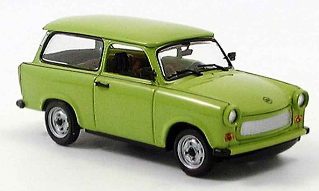 Trabant 601 1/43 Minichamps Universal grun 1985 modellino in miniatura