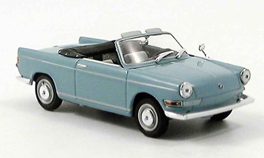 Bmw 700 1/43 Minichamps S Cabriolet grigioblu 1961 modellino in miniatura