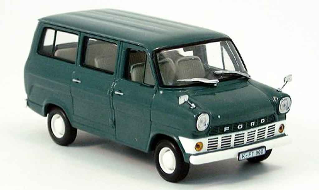Ford Transit 1/43 Minichamps Bus grigiogrun 1965 modellino in miniatura
