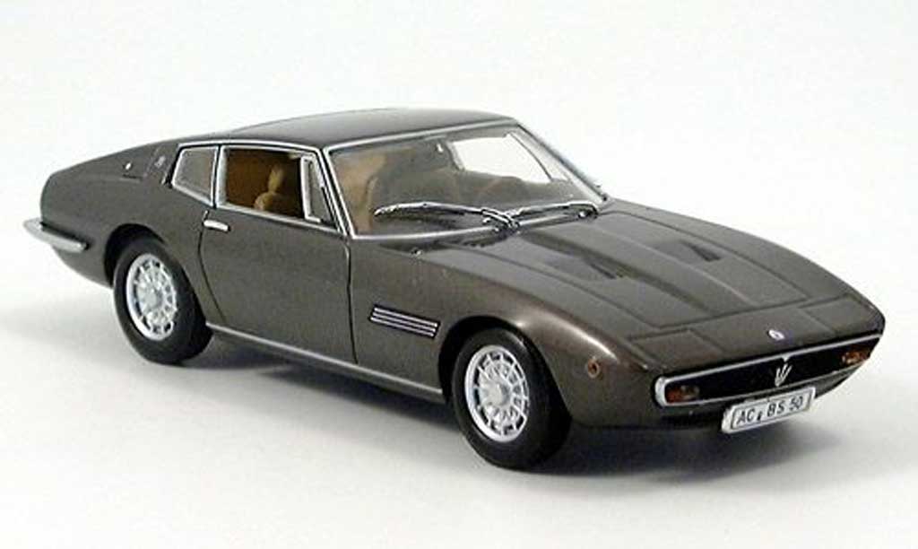 Maserati Ghibli 1/43 Minichamps Coupe marronee 1972 modellino in miniatura