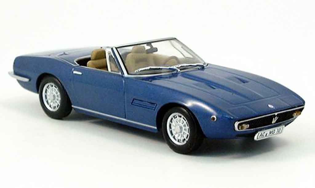 Maserati Ghibli spyder 1/43 Minichamps spyder blu 1969 modellino in miniatura
