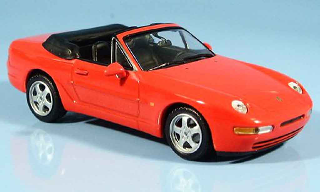 Porsche 968 Cabriolet 1/43 Minichamps Cabriolet rosso 1994 modellino in miniatura