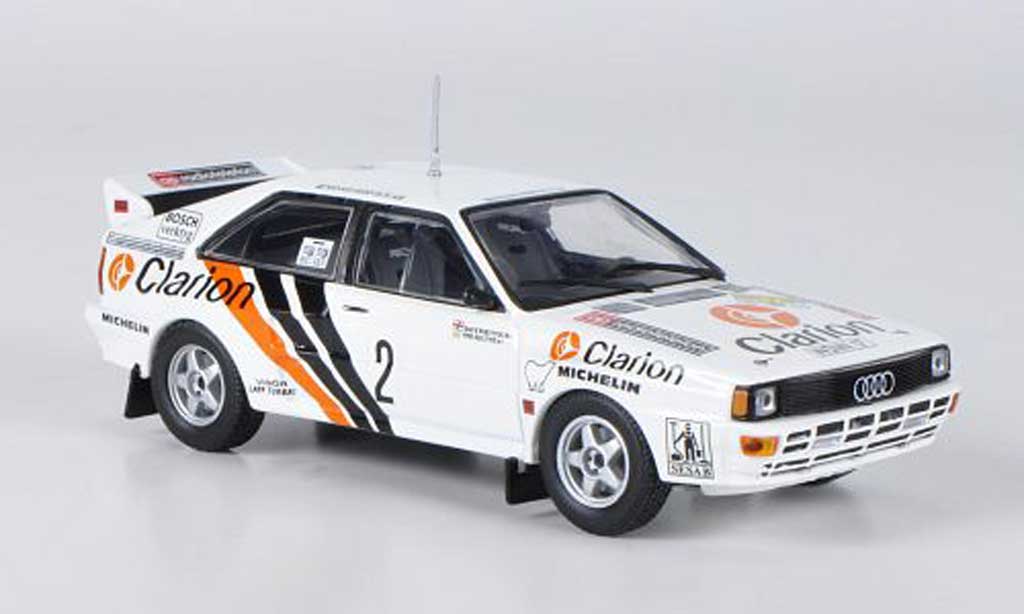 Audi Quattro 1/43 Minichamps No.2 Clarion Eklund/Whitlock Rally Schweden 1984 modellino in miniatura