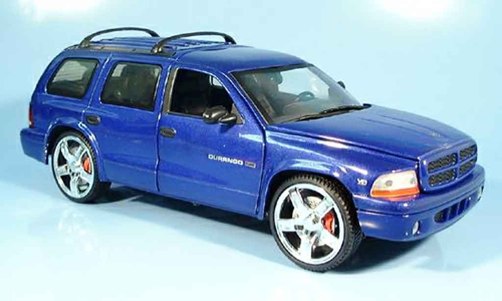 Dodge Durango 1/18 Ertl blu modellino in miniatura