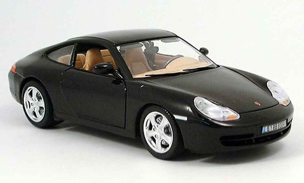 Porsche 996 Carrera 1/18 Burago Carrera 4 nero modellino in miniatura