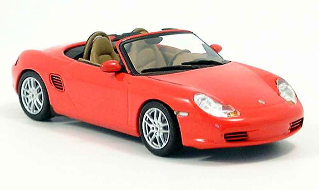 Porsche Boxster 1/43 Minichamps rosso 2002 modellino in miniatura