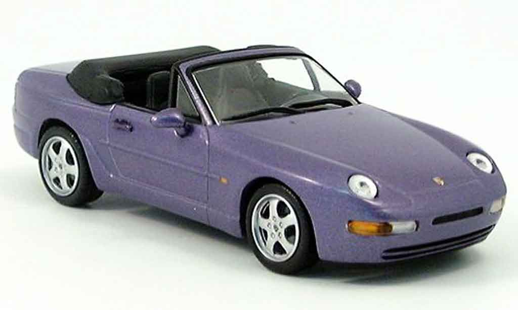 Porsche 968 Cabriolet 1/43 Minichamps Cabriolet purple modellino in miniatura