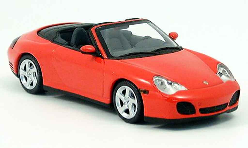 Porsche 996 4S 1/43 Minichamps Cabriolet 4S rosso 2003 modellino in miniatura
