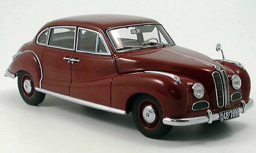Bmw 501 1/18 Autoart limousine rosso modellino in miniatura