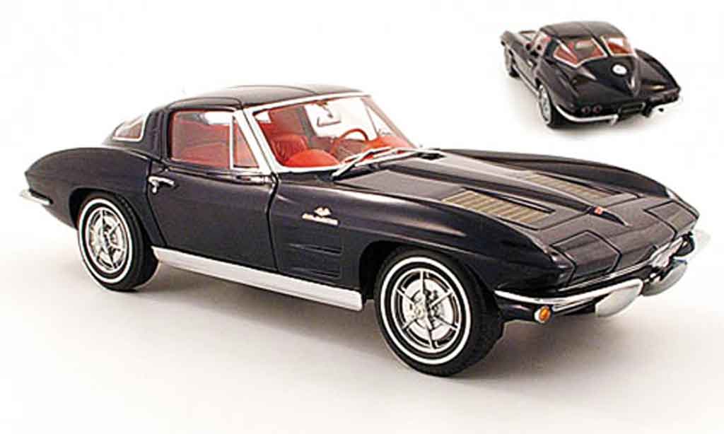 Chevrolet Corvette C2 1/18 Autoart C2 coupe (c2) blu 1963 modellino in miniatura