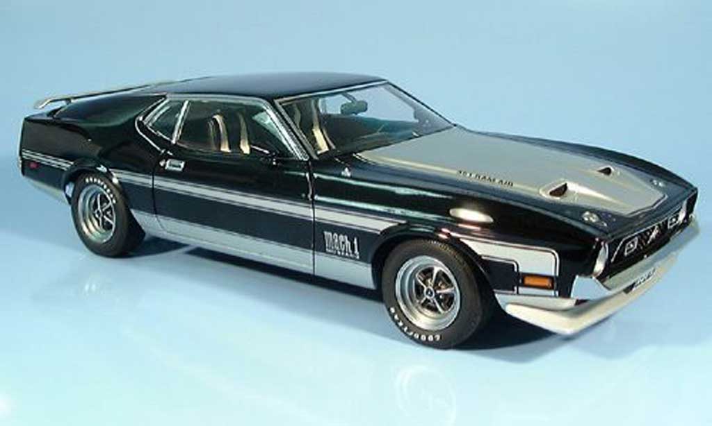 Ford Mustang 1971 1/18 Autoart 1971 mach i nero/grigio modellino in miniatura