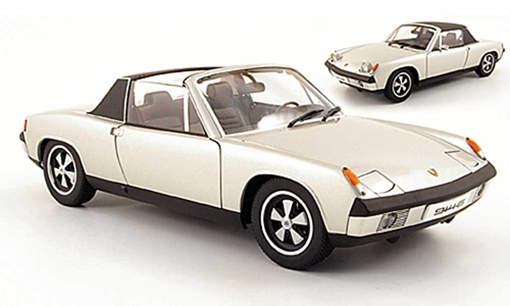 Porsche 914 1/18 Autoart 6 grigio metallisee grigio modellino in miniatura