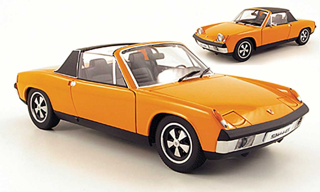 Porsche 914 1/18 Autoart 6 orange modellino in miniatura