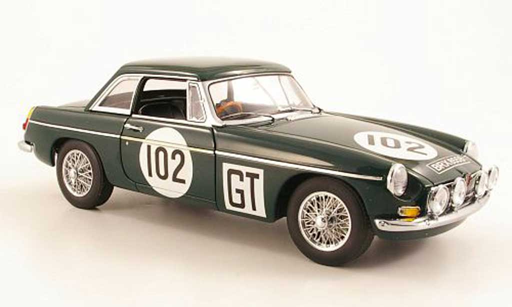 MG B 1/18 Autoart GT MKII No.102 Nurburgring 1967 modellino in miniatura