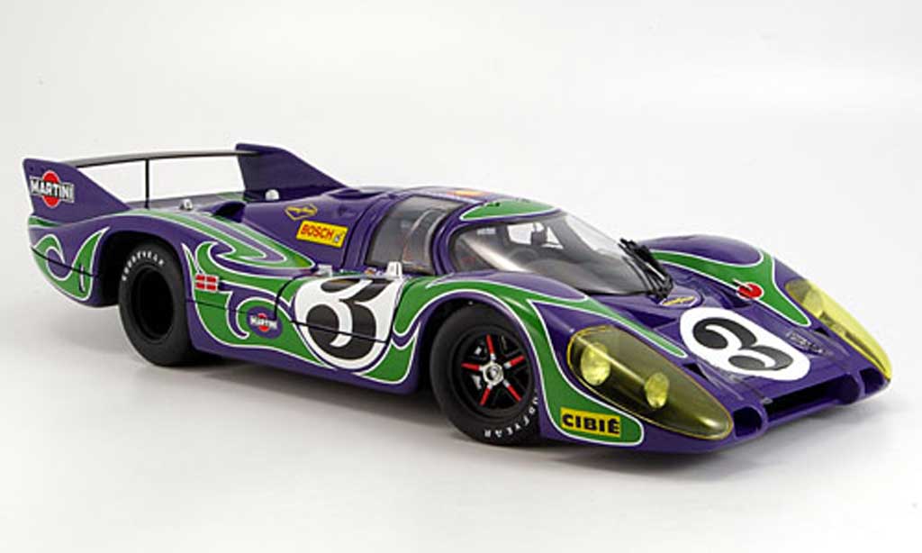 Porsche 917 1970 1/18 Autoart 1970 l no.3 hippie zweiter platz le mans modellino in miniatura