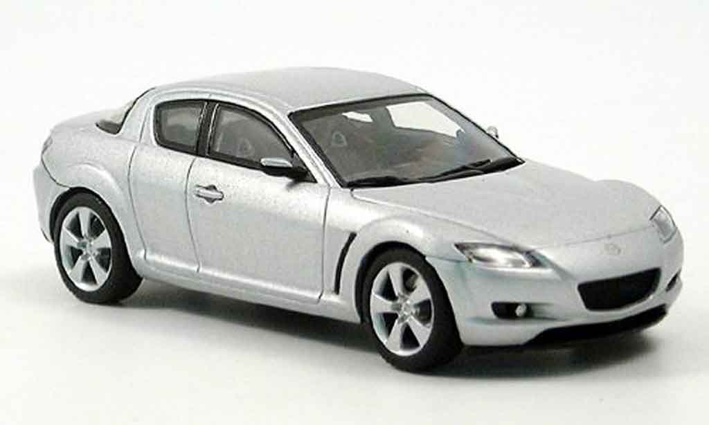 Mazda RX8 1/43 Autoart RX 8 grigio metallisee modellino in miniatura