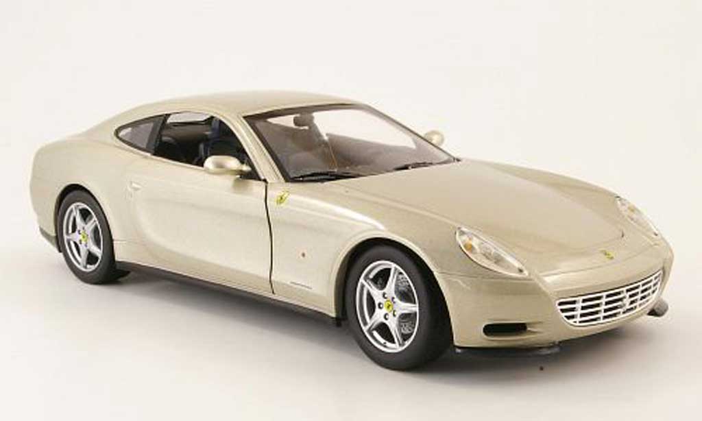 Ferrari 612 1/18 Hot Wheels scaglietti champagne modellino in miniatura